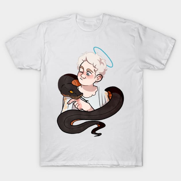 Good omens Aziraphale Crowley T-Shirt by gaypompeii